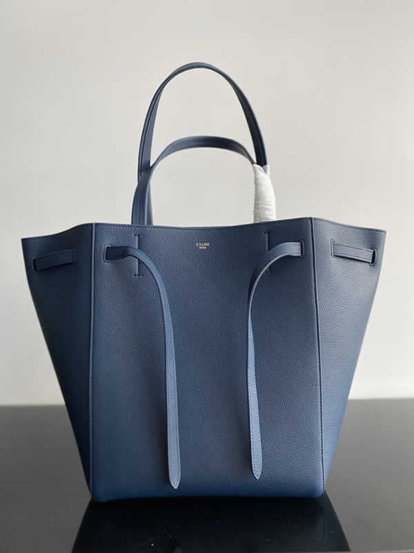 Replica Fashion Celine Cheap Cabags Phantom Blue Handbags High Quality